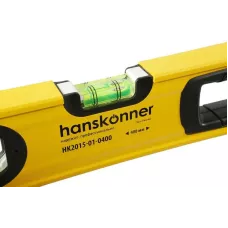 HK2015-01-0400 Уровень алюм.400мм,2 колбы,усилен,фрезеров.,магнит,точность 0,5мм/м, HANSKONNER, 4603010091783 (CN), шт