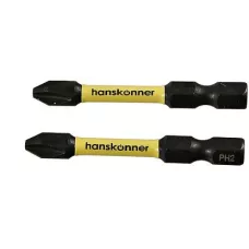 Биты PH2x50мм, ImpactPower, торсионные, 2шт, Hanskonner