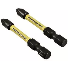 Биты PH2x50мм, ImpactPower, торсионные, 2шт, Hanskonner