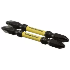 Биты PH2x65мм, ImpactPower, двусторон., торсионные, 2шт, Hanskonne
