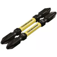 Биты PH2x65мм, ImpactPower, двусторон., торсионные, 2шт, Hanskonne