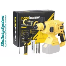 HRH2022BL Перфоратор аккум б/щ HANSKONNER, 18В, 1BatterySystem, 2.2 Дж,3 реж,24мм, без АКБ и ЗУ 4603010126751 (CN), шт