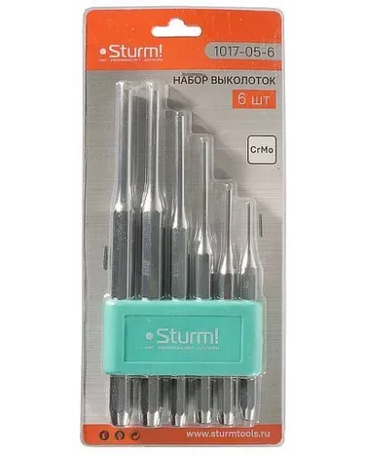Набор выколоток 2-8 мм, 40Cr, 6 шт/уп Sturm!