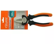 Пассатижи, 160мм, TPR рукоятки, никелированные, Sturm!