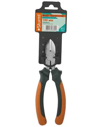 Бокорезы, 180мм, TPR рукоятки, никелированные, Sturm!