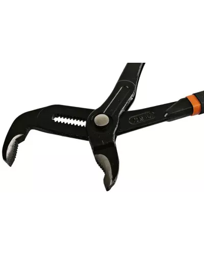 Клещи переставные, 300мм, кнопочный шарнир, зев 40мм, ПВХ рукоятки, Sturm!