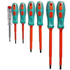 Набор отверток диэлектрических 7 шт, CrV, тканевый кейс Sturm!