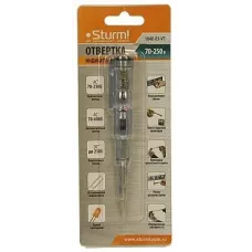 Отвертка индикаторная 70 - 250 В, 130 мм Sturm!