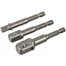 Набор адаптеров для торцевых головок 3 шт., 1/4", 3/8", 1/2" Sturm!