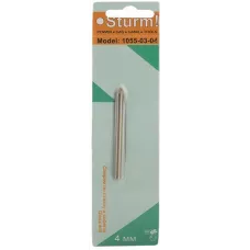 1055-03-04 Сверло по стеклу и кафелю, d 4мм, круглый хвостовик, 2 грани, Sturm! 4607113265669 (CN), шт