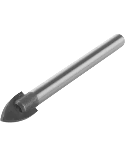 Сверло по стеклу и кафелю, 10мм, круглый хвостовик, 2 грани, Sturm!