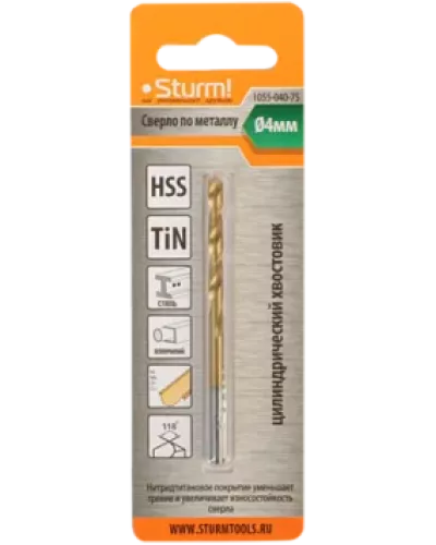 Сверло по металлу Sturm! 1055-040-75