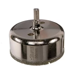 1055-09-6855 Коронка алмазн. по керам. плитке и стеклу 68 х 55 мм, с центрир. сверл. Sturm! 4603010102908 (CN), шт