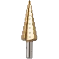 1055-S420 Сверло ступенчатое по металлу 4-20мм шаг 2мм HSS+TIN прямое Sturm! 4603010097174 (CN), шт