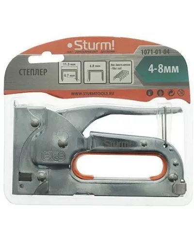 Степлер, 53 тип, скоба 4-8мм, Sturm!