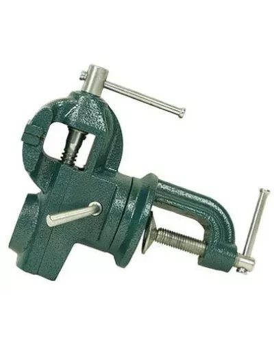 Тиски слесарные 65мм, поворотные, на струбцине, Sturm!