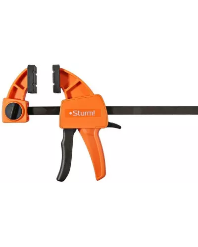 Струбцина быстрозажимная, 150мм, сила сжатия 70-100кгс, Sturm!