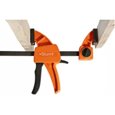 Струбцина быстрозажимная, 150мм, сила сжатия 70-100кгс, Sturm!