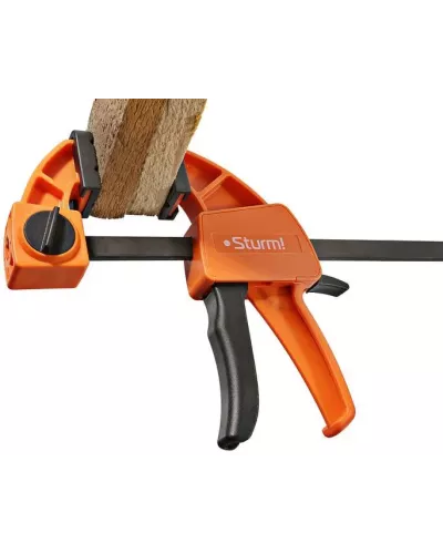 Струбцина быстрозажимная, 150мм, сила сжатия 70-100кгс, Sturm!