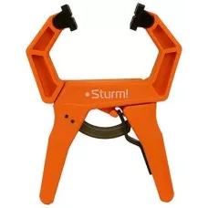 Струбцина клещеобразная с храповым механизмом, длина 200мм, зев 50мм, Sturm!