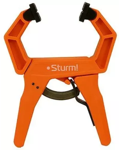 Струбцина клещеобразная с храповым механизмом, длина 200мм, зев 50мм, Sturm!