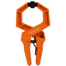 Струбцина клещеобразная с храповым механизмом, длина 226мм, зев 75мм, Sturm!