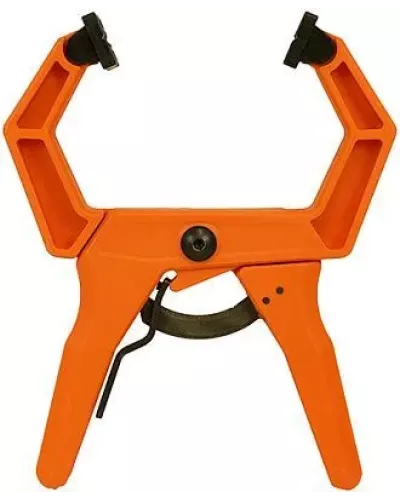 Струбцина клещеобразная с храповым механизмом, длина 226мм, зев 75мм, Sturm!