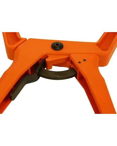 Струбцина клещеобразная с храповым механизмом, длина 226мм, зев 75мм, Sturm!