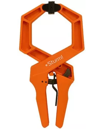 Струбцина клещеобразная с храповым механизмом, длина 255мм, зев 100мм, Sturm!