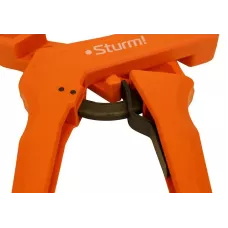 Струбцина клещеобразная с храповым механизмом, длина 255мм, зев 100мм, Sturm!