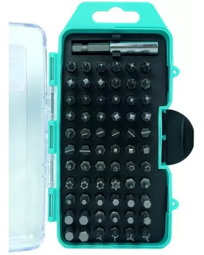 Набор бит, 67 шт, 25мм, пластиковый кейс, CrV, Sturm!