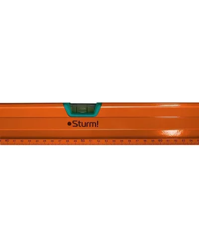 Уровень 1000 мм, фрезерованный, магнитный, 3 глазка, точность 1мм/м, Sturm!