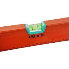 Уровень 400 мм, фрезерованный, магнитный, 3 глазка, точность 1мм/м, Sturm!