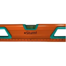 Уровень 600 мм, фрезерованный, магнитный, 3 глазка, точность 1мм/м, Sturm!