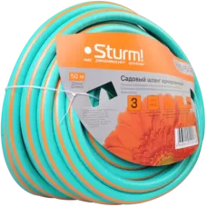 3015-15-1-50 Шланг д/воды 1" 50м оран+мятн,армир,ПРОЧН.,ЭЛАСТ.,3х сл, без примес Sturm!, 4603010120186 (CN), шт