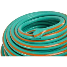 Шланг поливочный армированный, эластичный, 3х слойный, 3/4", 25 м, оранжево-мятный Sturm!