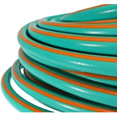 Шланг поливочный армированный, эластичный, 3х слойный, 3/4", 25 м, оранжево-мятный Sturm!