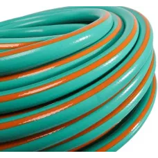 Шланг поливочный армированный, эластичный, 3х слойный, 3/4", 25 м, оранжево-мятный Sturm!