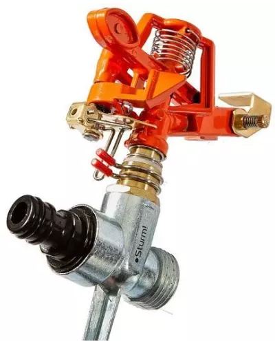 Разбрызгиватель импульсный, латунный, цинк корпус, штуцер 1/2