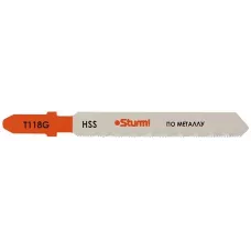 5250401 Пилки для лобзика Sturm! по металлу T118G 5шт, для тонких цветных металлов 4603010060024 (CN), упак