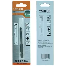 5380102 Сверло по стеклу и кафелю, d 6мм, ШЕСТИГРАННЫЙ хвостовик, 4 ГРАНИ, Sturm! 4603010062943 (CN), шт
