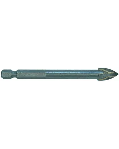 Сверло по стеклу и кафелю, 10мм, четырехгранный наконечник, шестигранный хвостовик, Sturm!