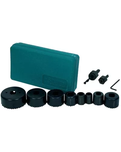 Набор коронок по дереву, 8 шт, 19/22/29/32/38/44/51/64x22мм, пластиковый кейс, Sturm!