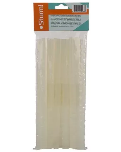 Клеевые стержни для пистолета, 11х200мм, 12 шт, прозрачные, Sturm!