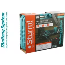 CAG1812 УШМ аккумуляторная б/щ Sturm!,18В, 1BatterySystem, 125мм, 1x3.0Ач, ЗУ, кейс, 4603010125242 (CN), шт