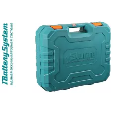 CAG1812 УШМ аккумуляторная б/щ Sturm!,18В, 1BatterySystem, 125мм, 1x3.0Ач, ЗУ, кейс, 4603010125242 (CN), шт