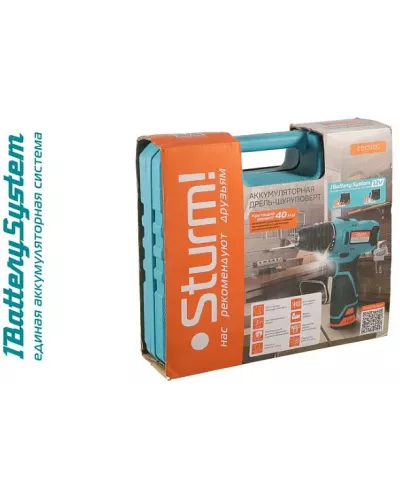 Аккумуляторный шуруповерт CD1240C BatterySystem12V