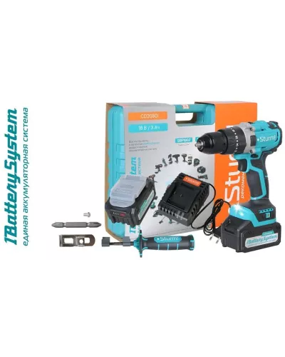 Аккумуляторный шуруповерт Sturm! CD2080I 1BatterySystem