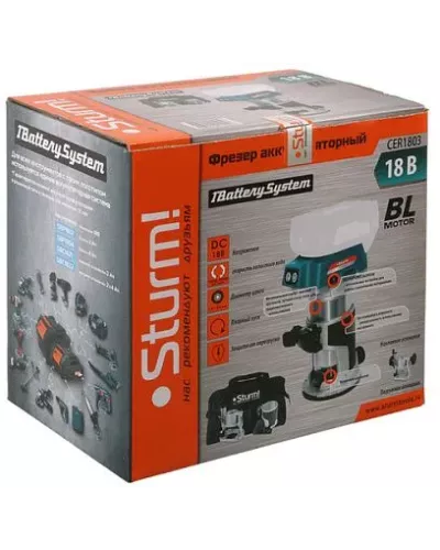 Аккумуляторный фрезер Sturm! CER1803 1BatterySystem