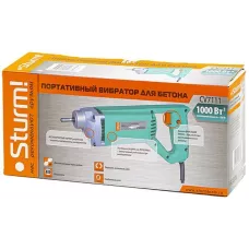CV7111 Портативный вибратор для бетона Sturm! 1000Вт, (без вала в комплекте) макс вал 2.5м, 4603010113393, шт